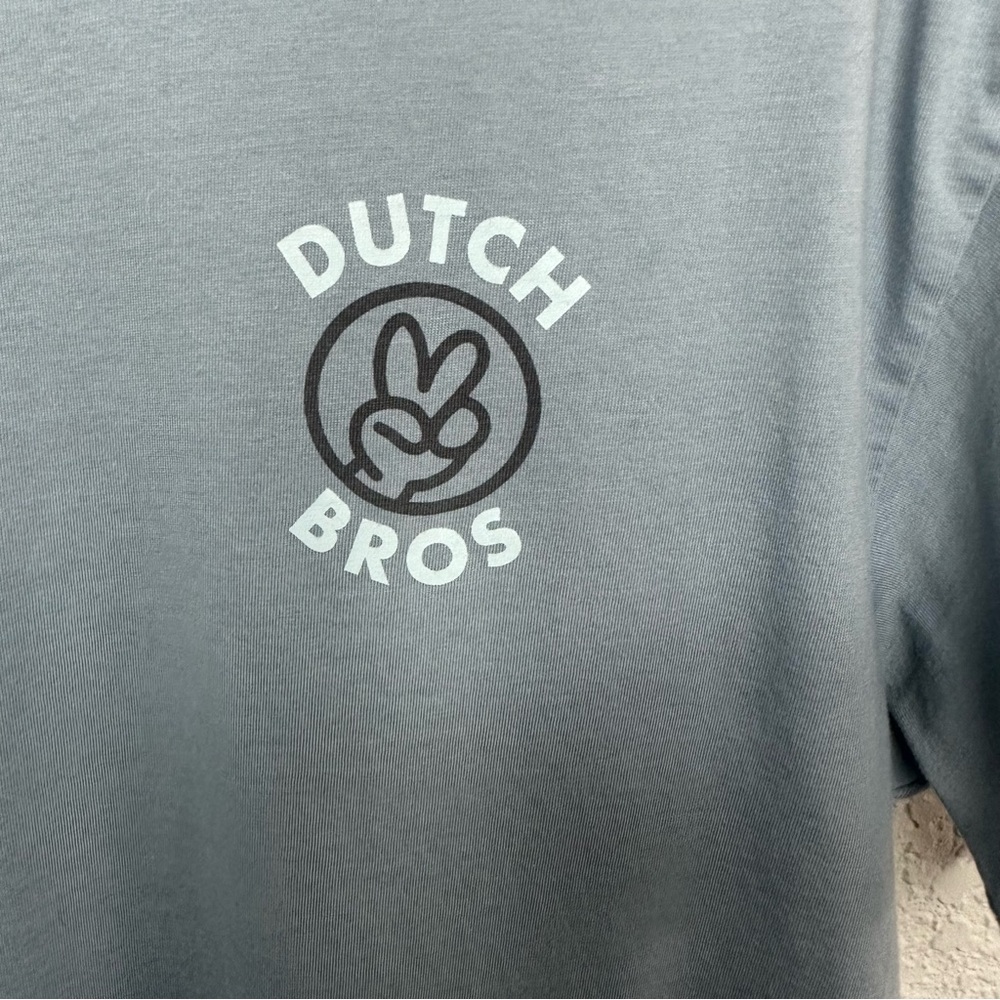 Dutch Bros Blue MEDIUM VINTAGE “Have A Dutch Day” Smiley Face Tee DB 1992 - Picture 6 of 6